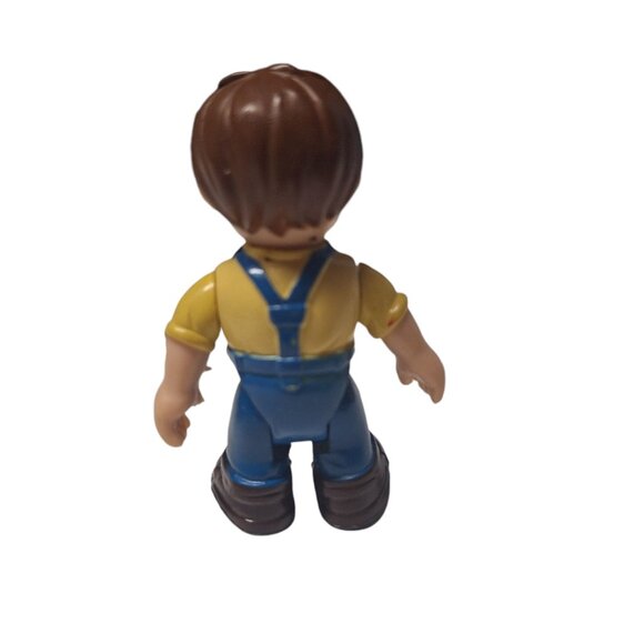 Keenway Male Boy Dollhouse Figure Short Brother Son 2.5 Inch Overalls Farmer Kid - Picture 2 of 7